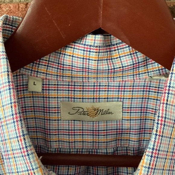 Peter Millar Men's Multicolor Plaid Shirt - Picture 3 of 10